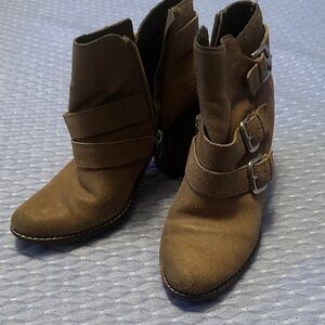 Brown Suede Ankle Boots
